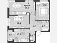 4-комнатная квартира, 67.10 м², 14/16 этаж фото 0