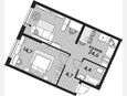 2-комнатная квартира, 48.40 м², 2/19 этаж фото 0