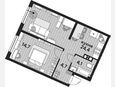 2-комнатная квартира, 47.90 м², 4/19 этаж фото 0