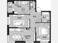 4-комнатная квартира, 67.40 м², 9/16 этаж фото 0