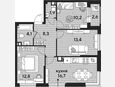 4-комнатная квартира, 67.40 м², 9/16 этаж фото 0