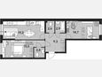 3-комнатная квартира, 67.10 м², 2/16 этаж фото 0