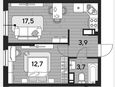 2-комнатная квартира, 37.80 м², 12/16 этаж фото 0