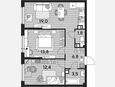 3-комнатная квартира, 57.30 м², 5/16 этаж фото 0