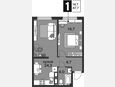 2-комнатная квартира, 47.70 м², 11/16 этаж фото 0