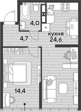 2-комн. квартира фото 0