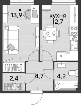 1-комн. квартира фото 0