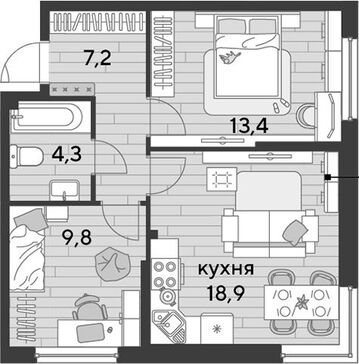 3-комн. квартира фото 0