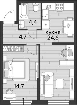 2-комн. квартира фото 0
