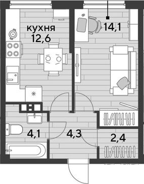 1-комн. квартира фото 0