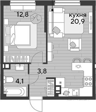 2-комн. квартира фото 0