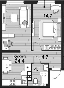 2-комн. квартира фото 0