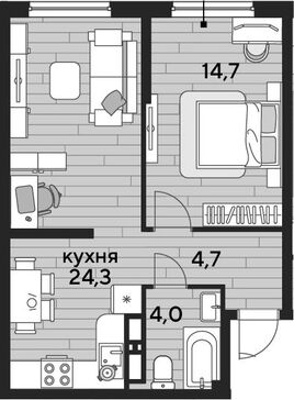 2-комн. квартира фото 0