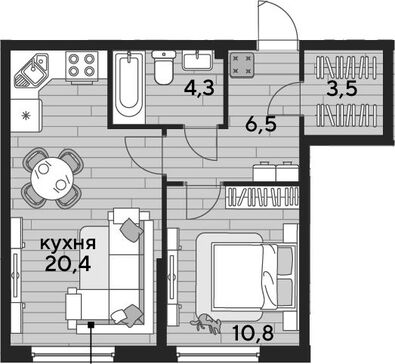 2-комн. квартира фото 0