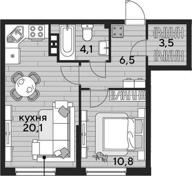 2-комн. квартира фото 0