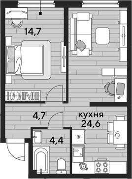2-комн. квартира фото 0