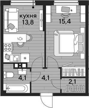 1-комн. квартира фото 0