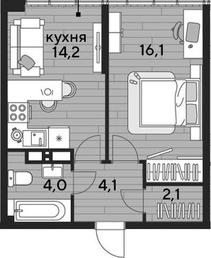 1-комн. квартира фото 0