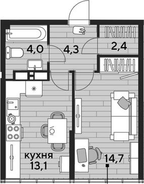1-комн. квартира фото 0