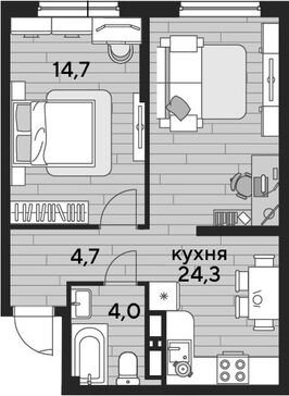 2-комн. квартира фото 0
