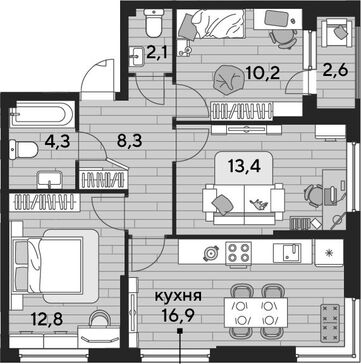 4-комн. квартира фото 0