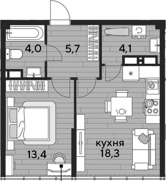 2-комн. квартира фото 0