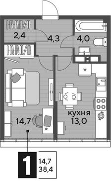 1-комн. квартира фото 0